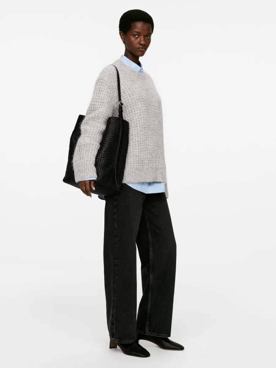 Mailles Et Cardigans-ARKET Pull décontracté en laine et alpaga gris
