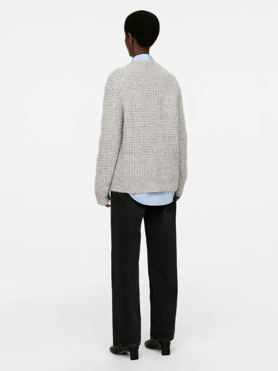 Mailles Et Cardigans-ARKET Pull décontracté en laine et alpaga gris