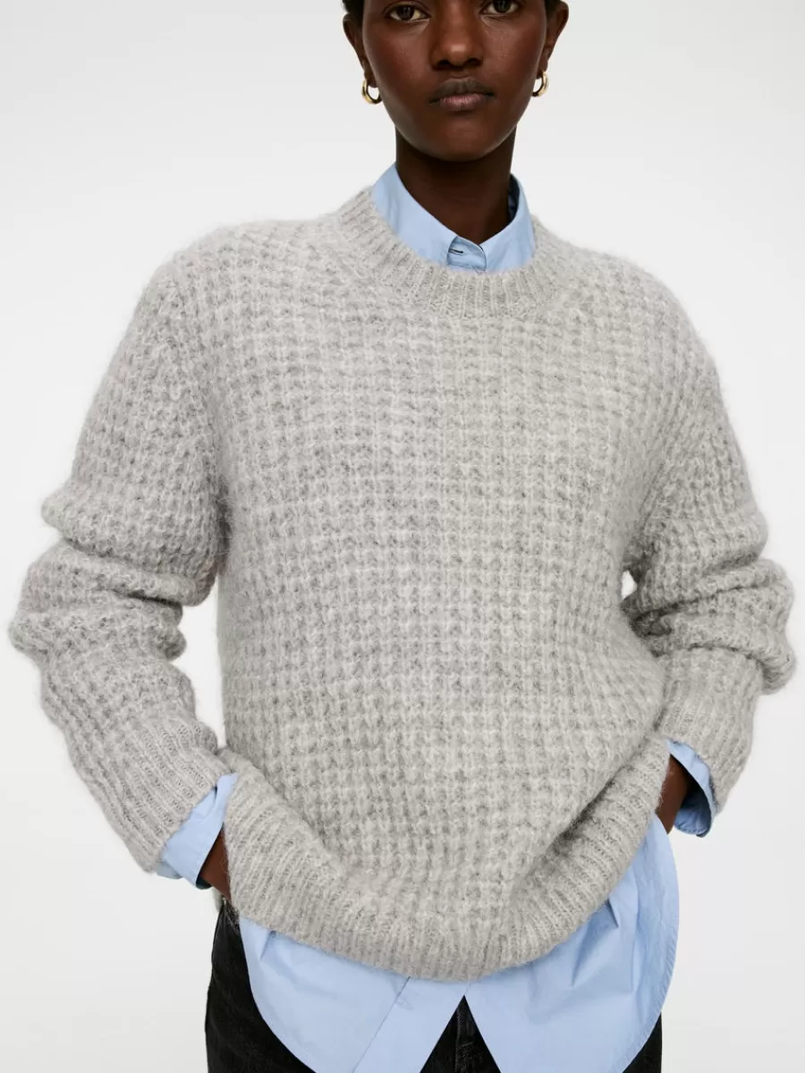 Mailles Et Cardigans-ARKET Pull décontracté en laine et alpaga gris
