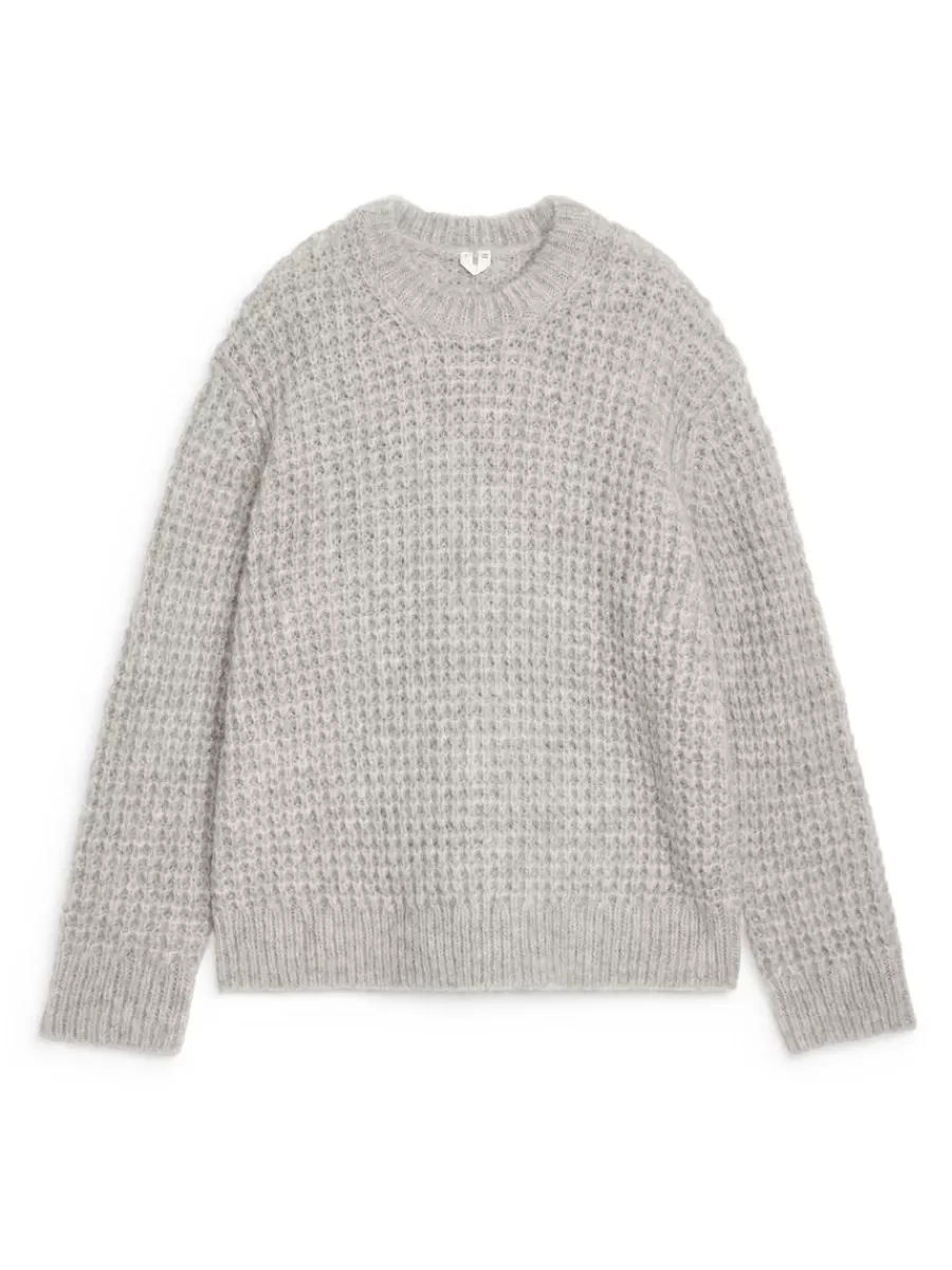 Mailles Et Cardigans-ARKET Pull décontracté en laine et alpaga gris