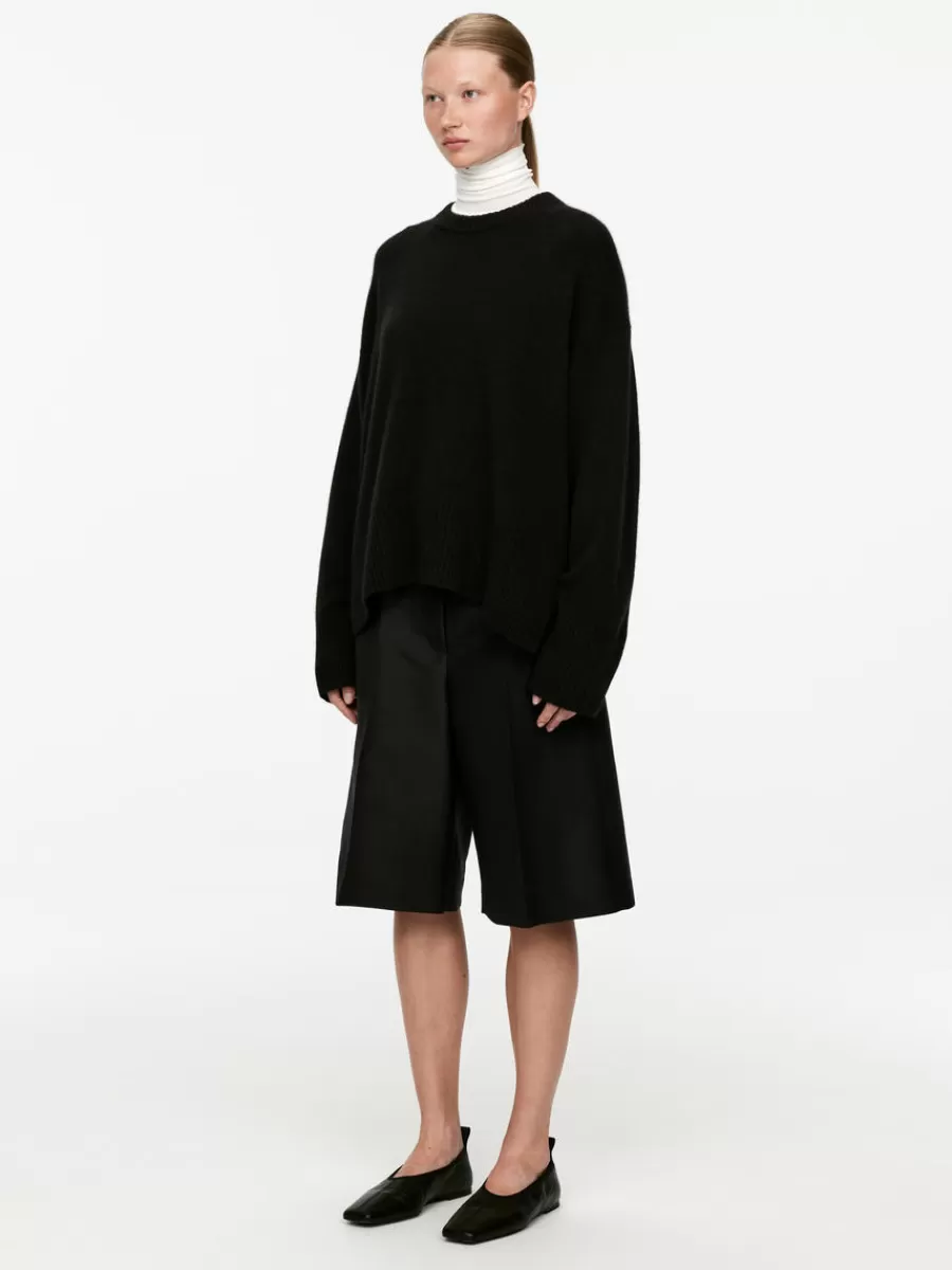 Mailles Et Cardigans-ARKET Pull décontracté en laine et cachemire Noir