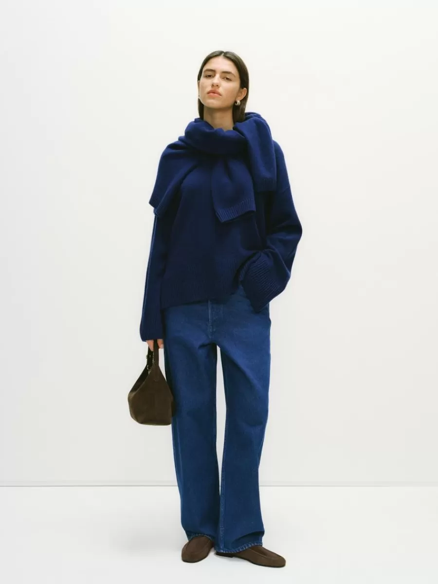 Mailles Et Cardigans-ARKET Pull décontracté en laine et cachemire Bleu outremer