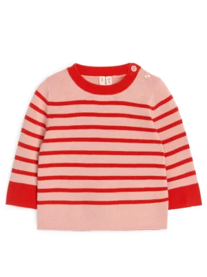 Maille-ARKET Pull en laine Rose/Rouge