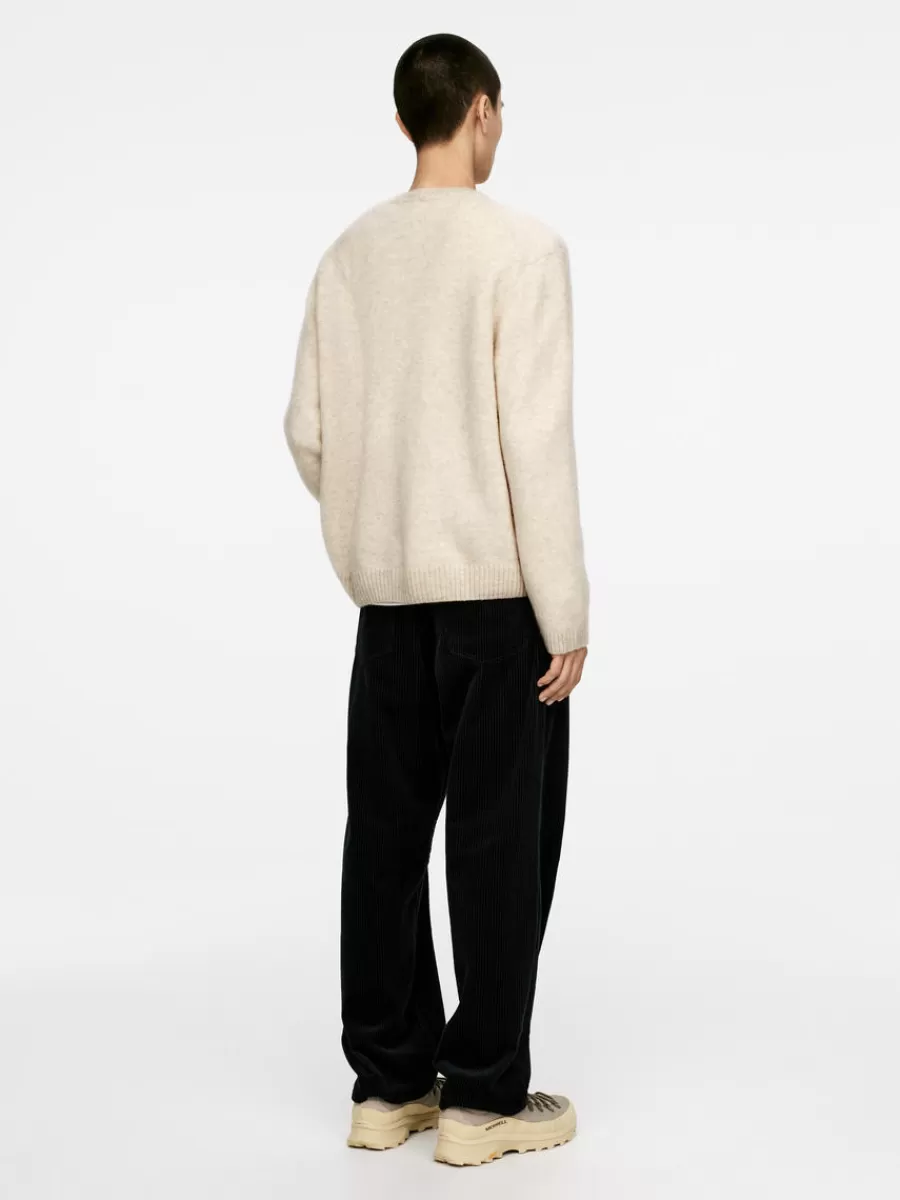 Maille-ARKET Pull en laine à col rond Blanc cassé