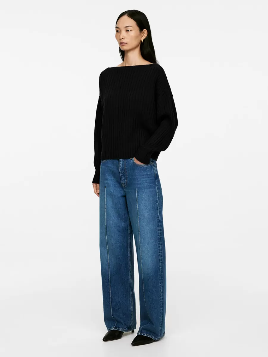 Mailles Et Cardigans-ARKET Pull en laine côtelé Noir