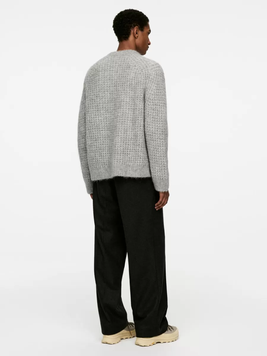 Maille-ARKET Pull en laine d'alpaga Gris chiné