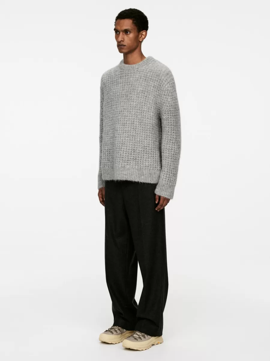 Maille-ARKET Pull en laine d'alpaga Gris chiné