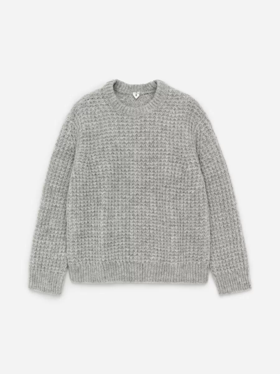 Maille-ARKET Pull en laine d'alpaga Gris chiné