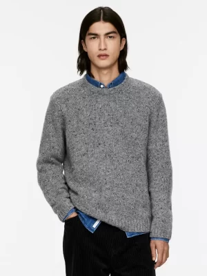 Maille-ARKET Pull en laine et alpaga Gris chiné