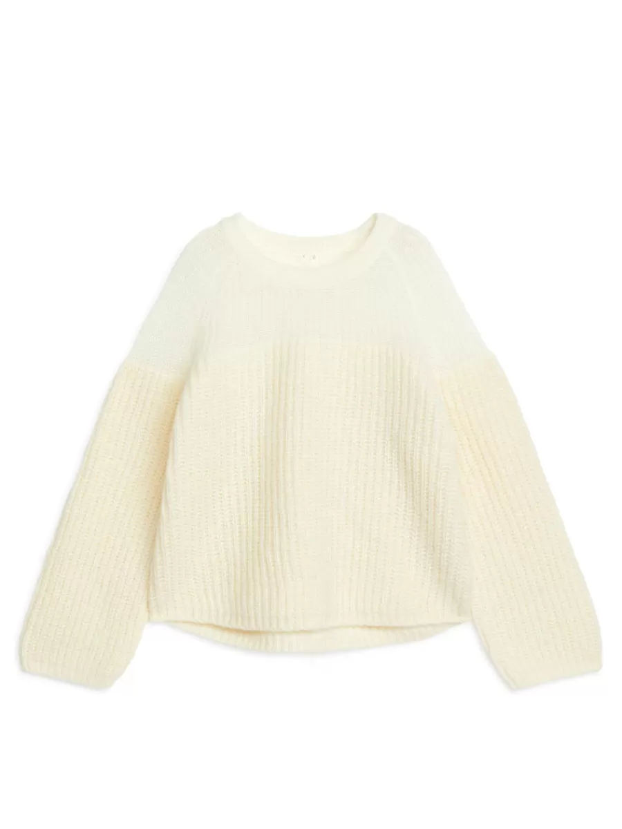 Mailles Et Cardigans-ARKET Pull en laine et alpaga Blanc cassé