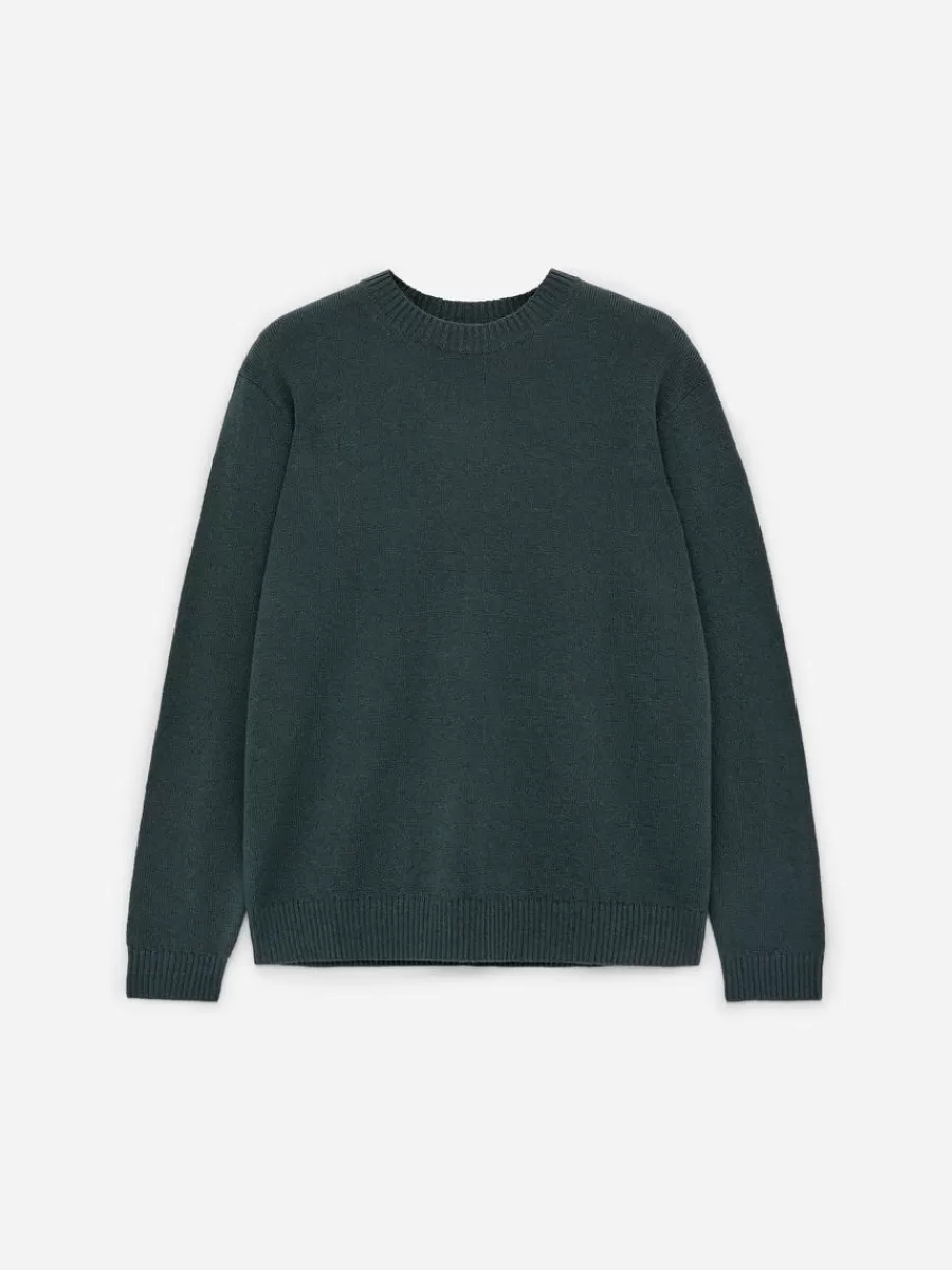 Maille-ARKET Pull en laine et coton Vert foncé