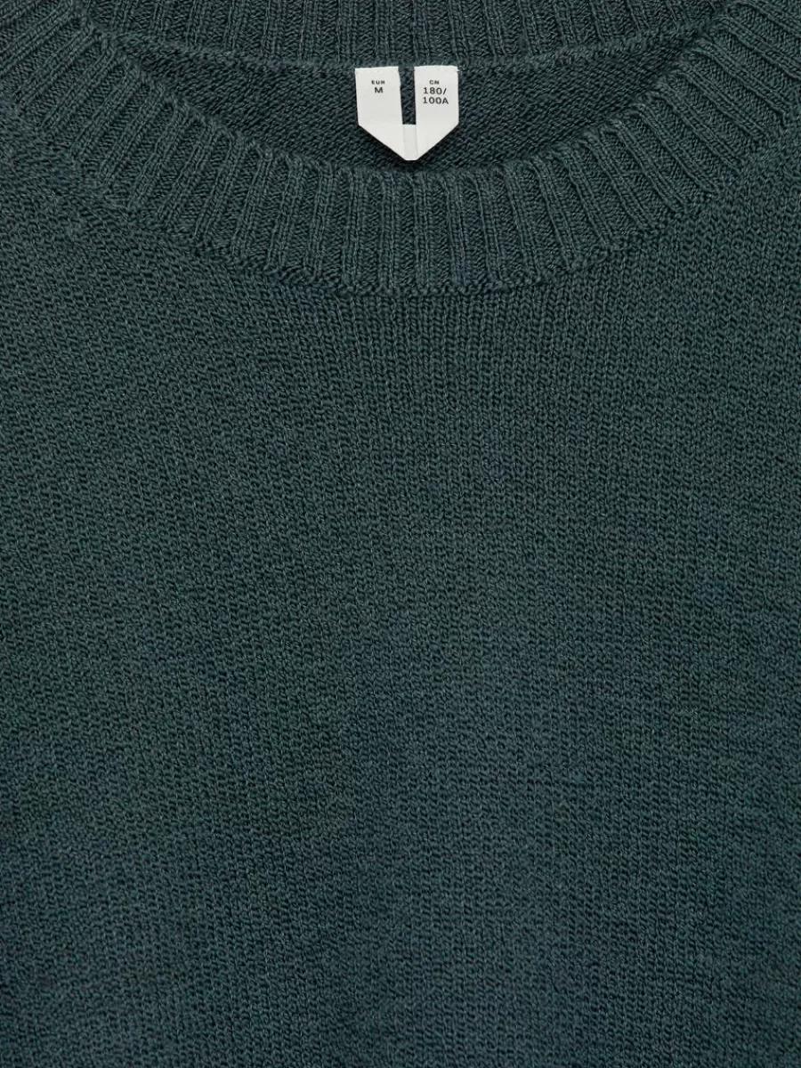 Maille-ARKET Pull en laine et coton Vert foncé