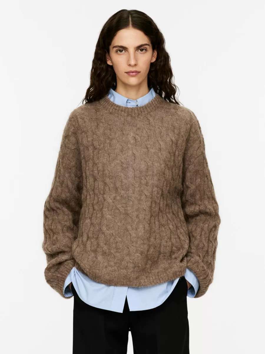 Mailles Et Cardigans-ARKET Pull en laine et mohair Beige foncé