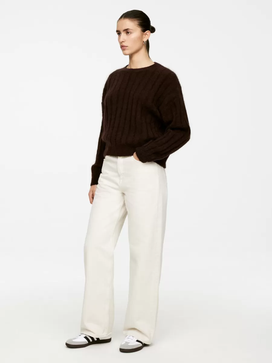 Mailles Et Cardigans-ARKET Pull en laine et mohair Marron foncé