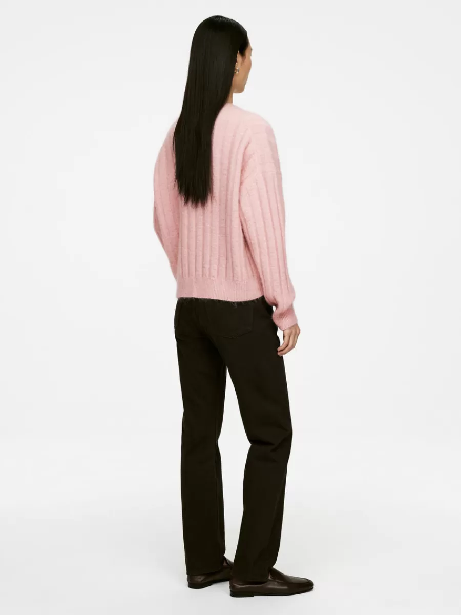 Mailles Et Cardigans-ARKET Pull en laine et mohair Rose poudré