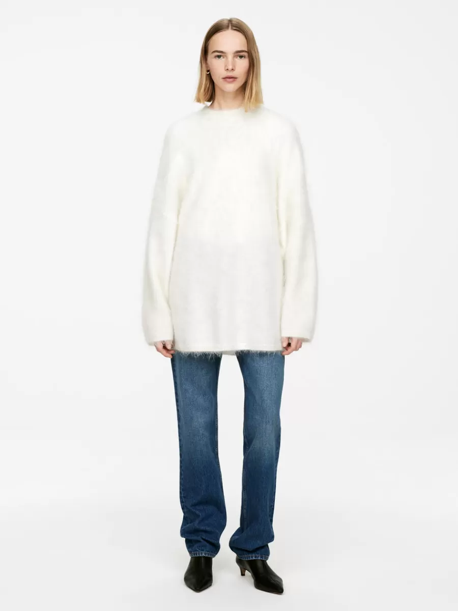 Mailles Et Cardigans-ARKET Pull en laine et mohair Blanc cassé