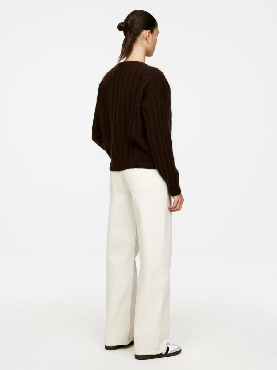 Mailles Et Cardigans-ARKET Pull en laine et mohair Marron foncé