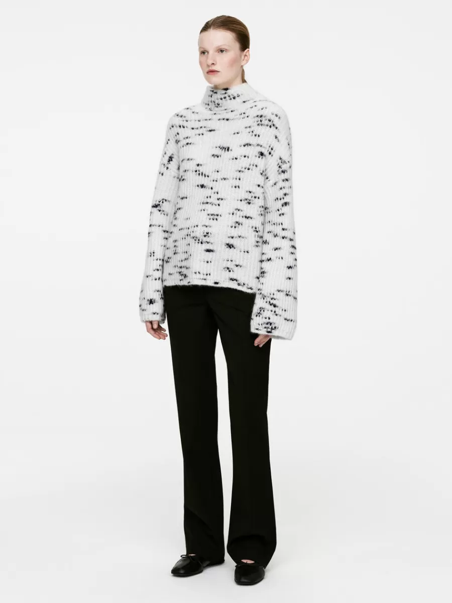 Mailles Et Cardigans-ARKET Pull en laine et mohair Blanc cassé/Bleu