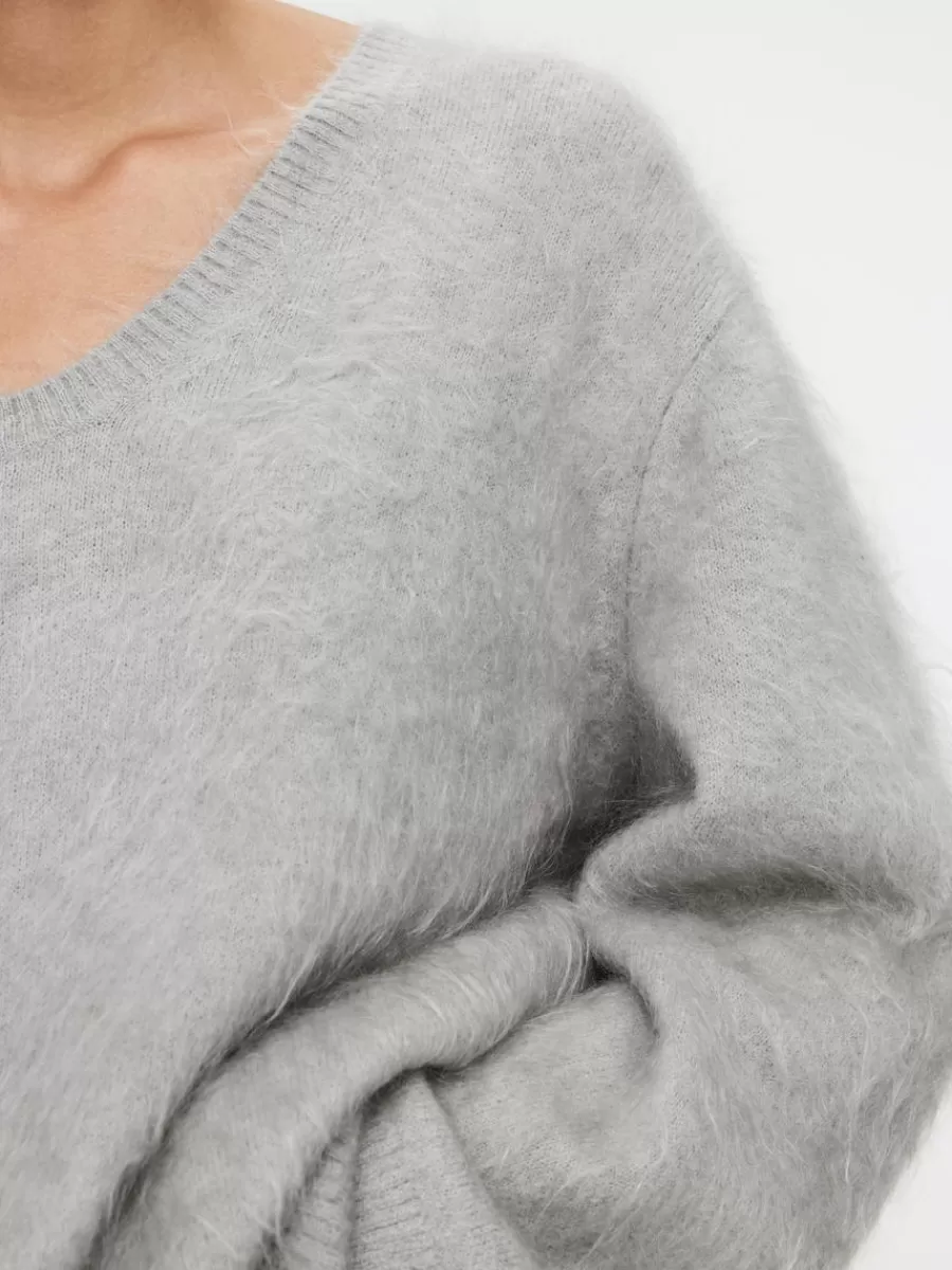 Mailles Et Cardigans-ARKET Pull en laine et mohair gris