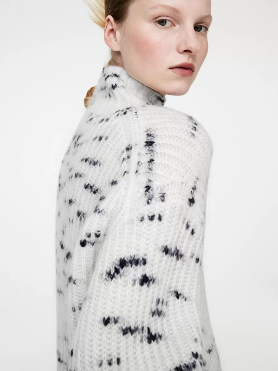 Mailles Et Cardigans-ARKET Pull en laine et mohair Blanc cassé/Bleu