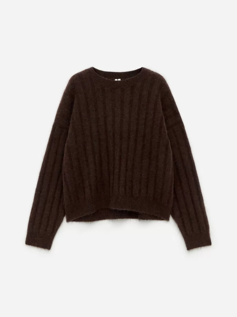 Mailles Et Cardigans-ARKET Pull en laine et mohair Marron foncé
