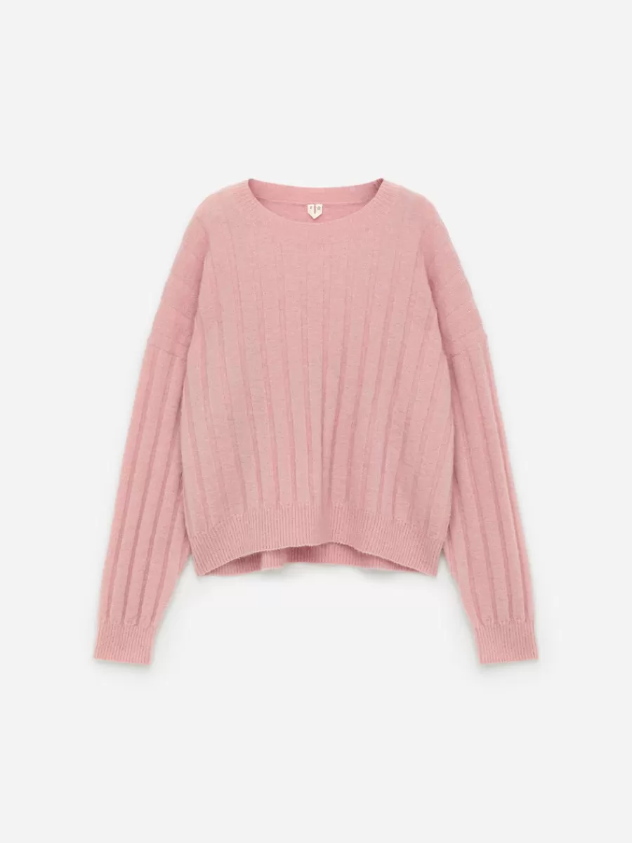 Mailles Et Cardigans-ARKET Pull en laine et mohair Rose poudré
