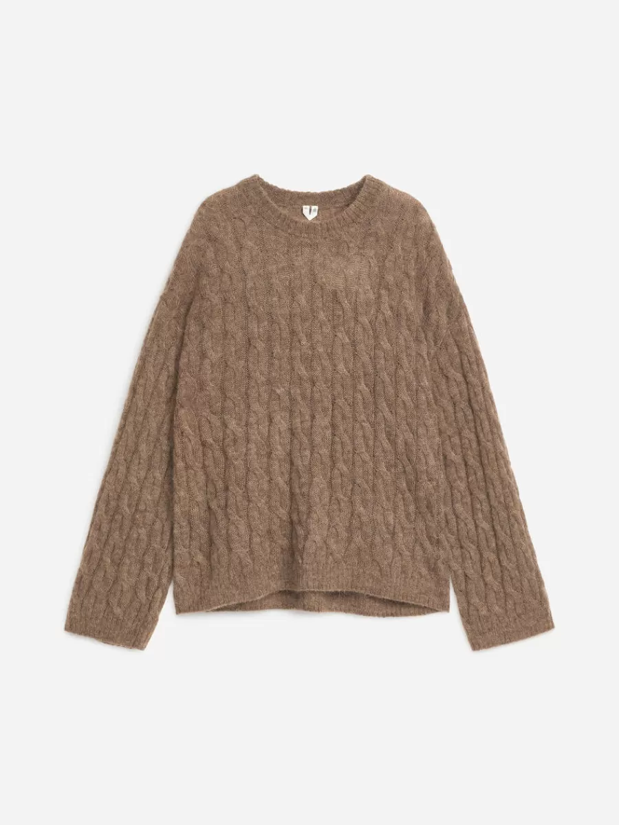 Mailles Et Cardigans-ARKET Pull en laine et mohair Beige foncé