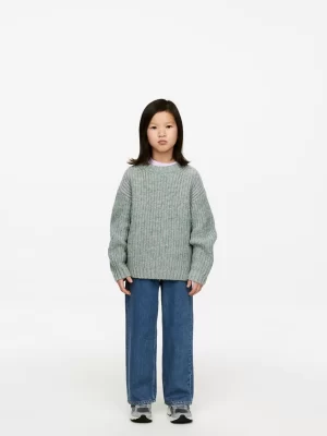 Maille | Maille-ARKET Pull en laine teint en pièce Vert/Multicolore