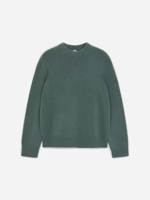 Maille-ARKET Pull en maille de laine épaisse Vert foncé