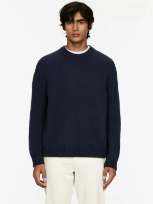 Maille-ARKET Pull en maille de laine épaisse Bleu foncé