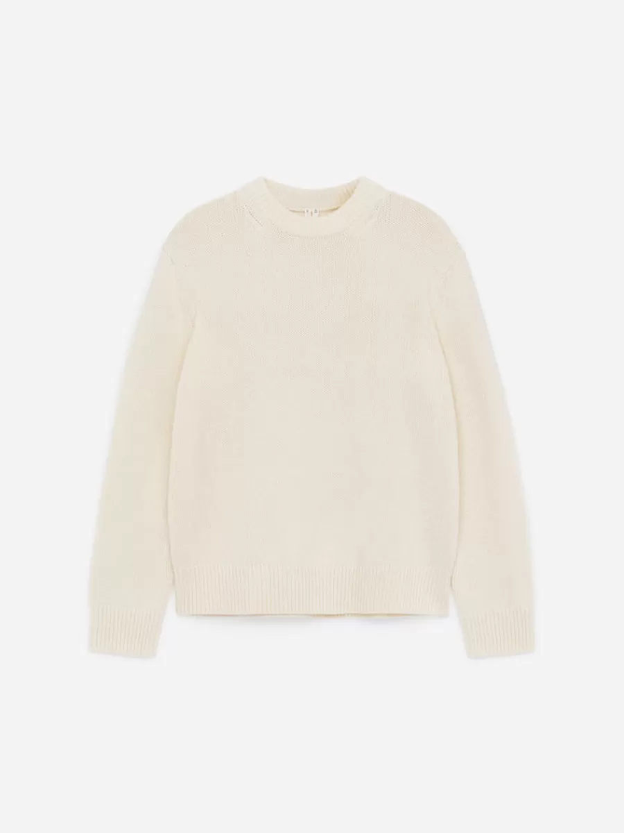 Maille-ARKET Pull en maille de laine épaisse Blanc cassé