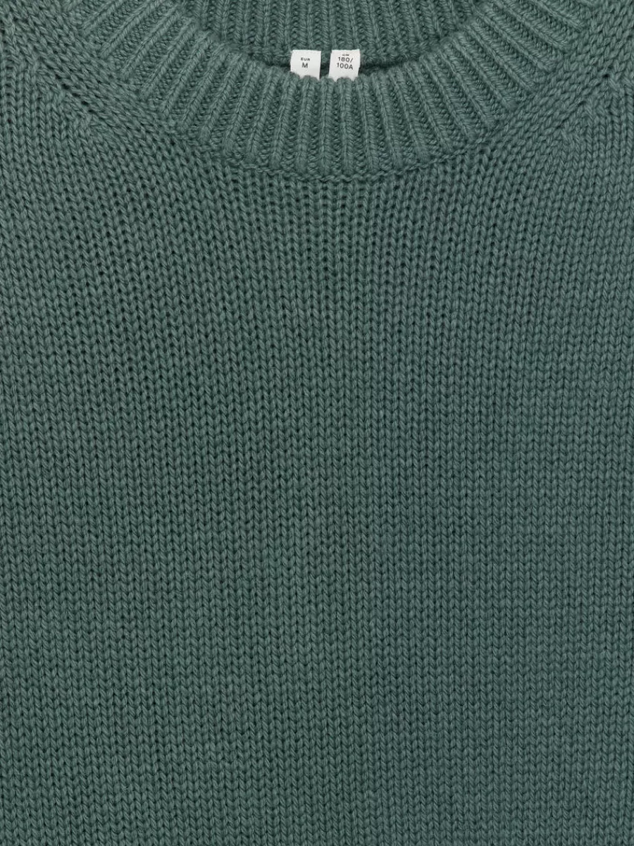 Maille-ARKET Pull en maille de laine épaisse Vert foncé