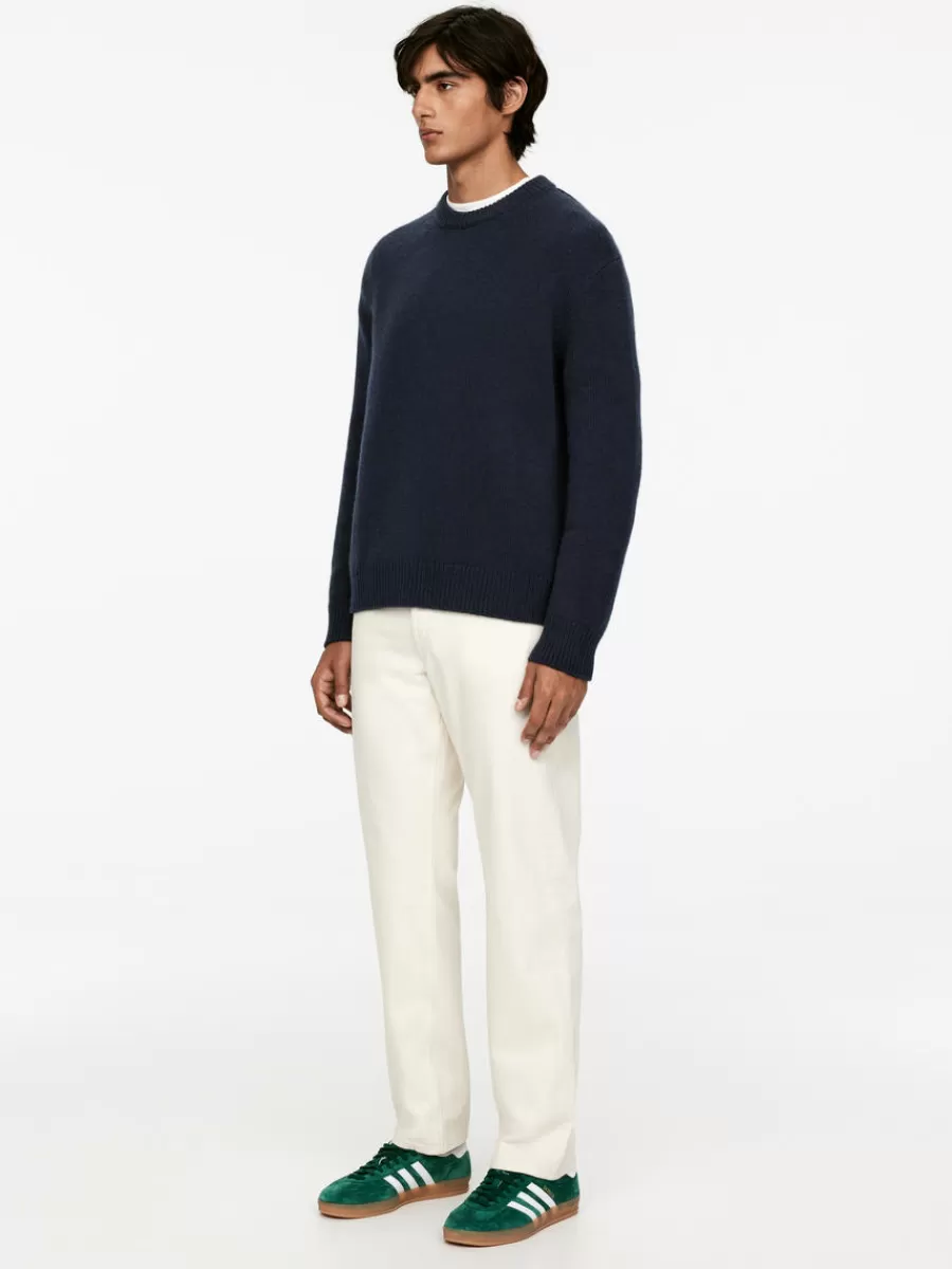 Maille-ARKET Pull en maille de laine épaisse Bleu foncé