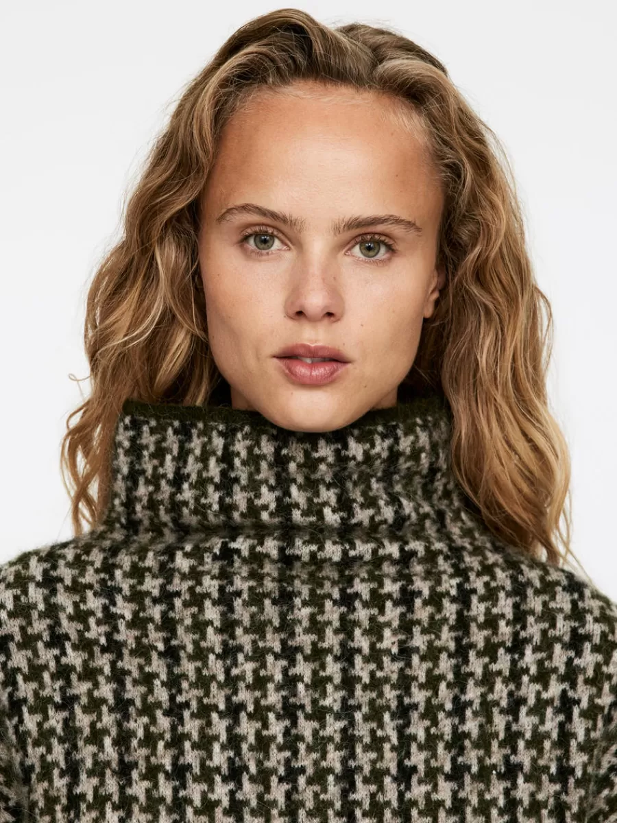 Mailles Et Cardigans-ARKET Pull en maille jacquard Beige/Pied-de-poule