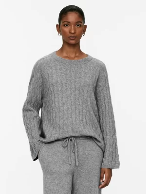 Tenues Décontractées | Mailles Et Cardigans-ARKET Pull en maille torsadée de laine et de cachemire gris