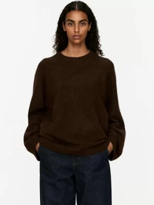 Mailles Et Cardigans-ARKET Pull en mélange de laine et d'alpaga Marron foncé