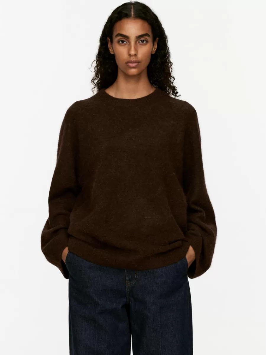 Mailles Et Cardigans-ARKET Pull en mélange de laine et d'alpaga Marron foncé