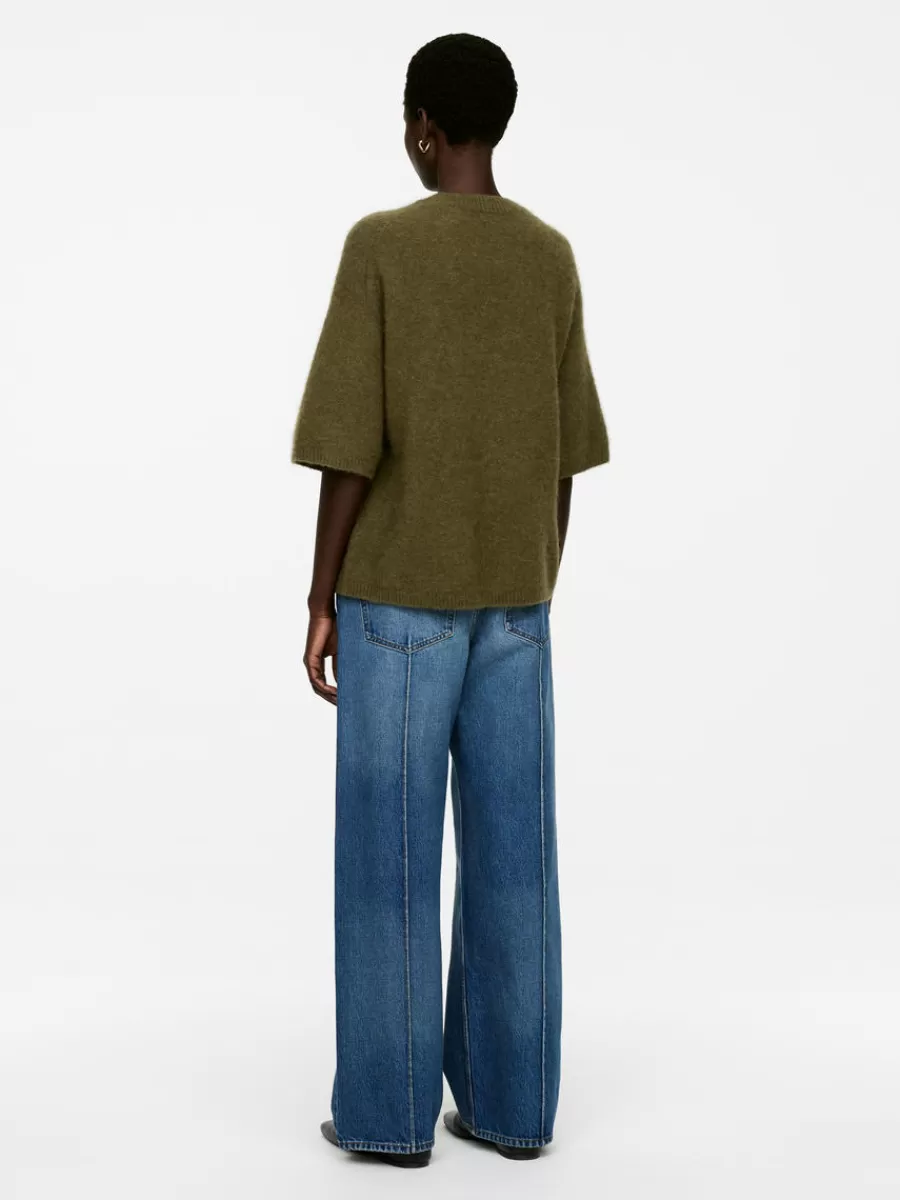 Mailles Et Cardigans-ARKET Pull en mélange de laine et d'alpaga Vert kaki