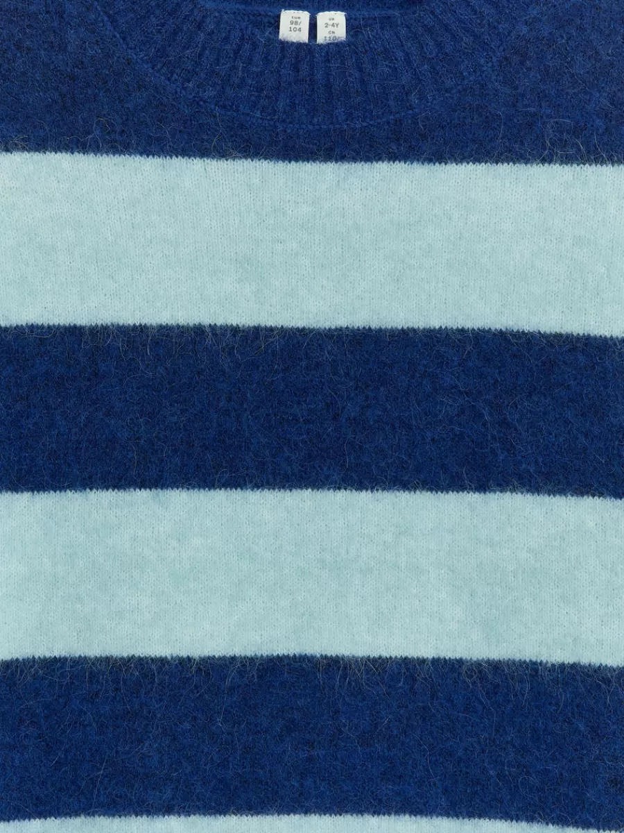 Maille-ARKET Pull en mélange de laine et d'alpaga Bleu/Vert menthe
