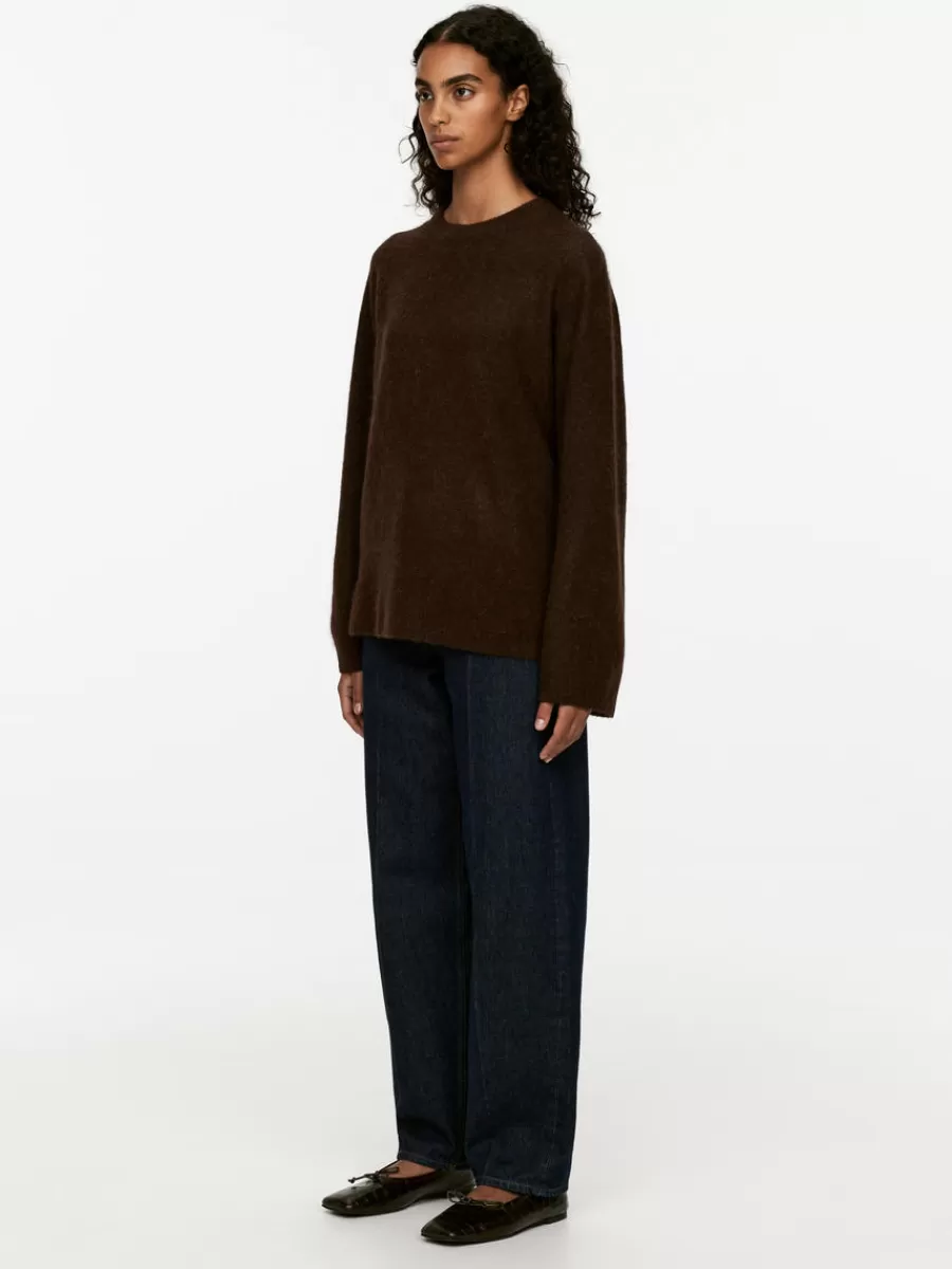 Mailles Et Cardigans-ARKET Pull en mélange de laine et d'alpaga Marron foncé
