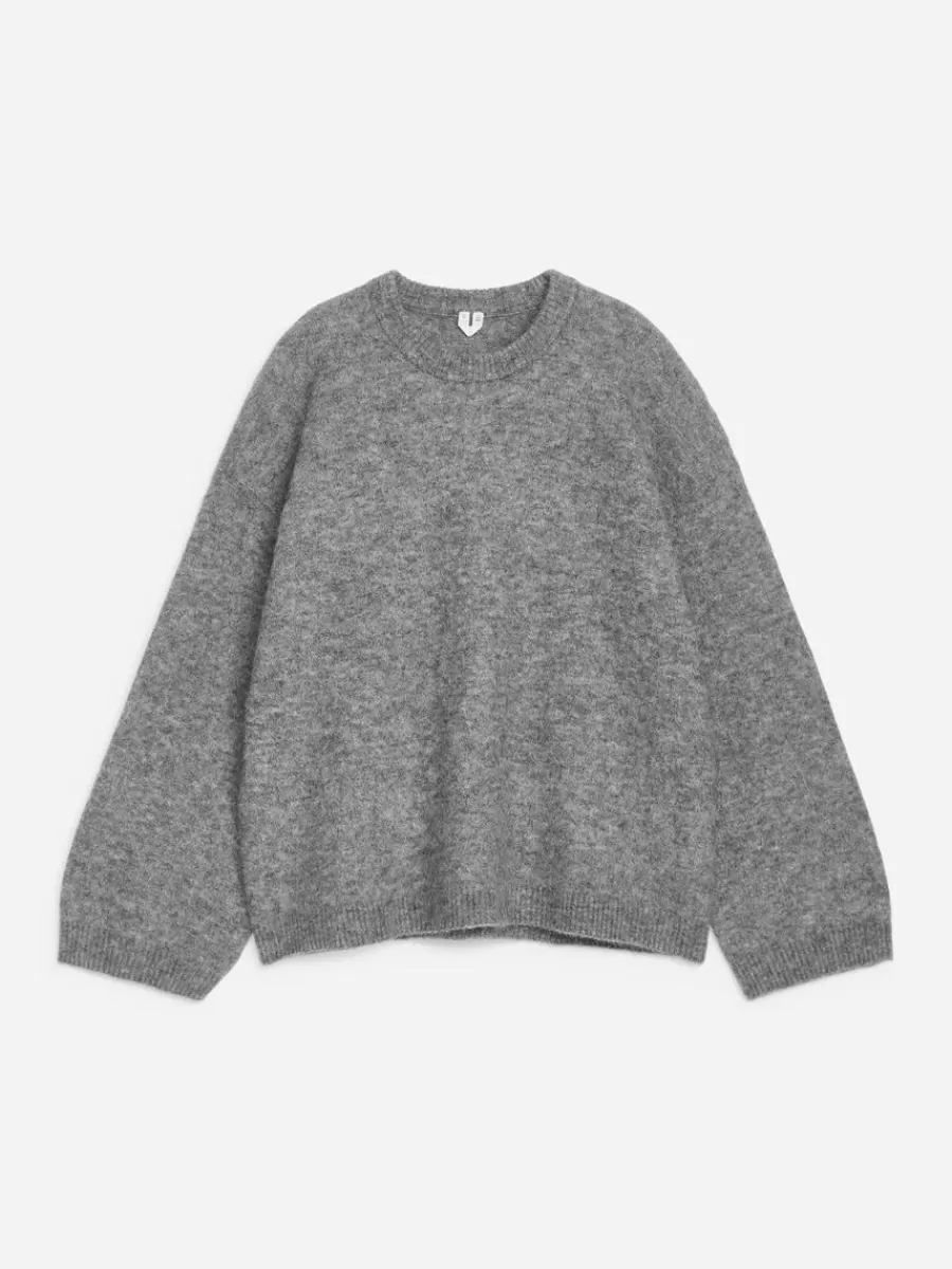 Mailles Et Cardigans-ARKET Pull en mélange de laine et d'alpaga Gris clair