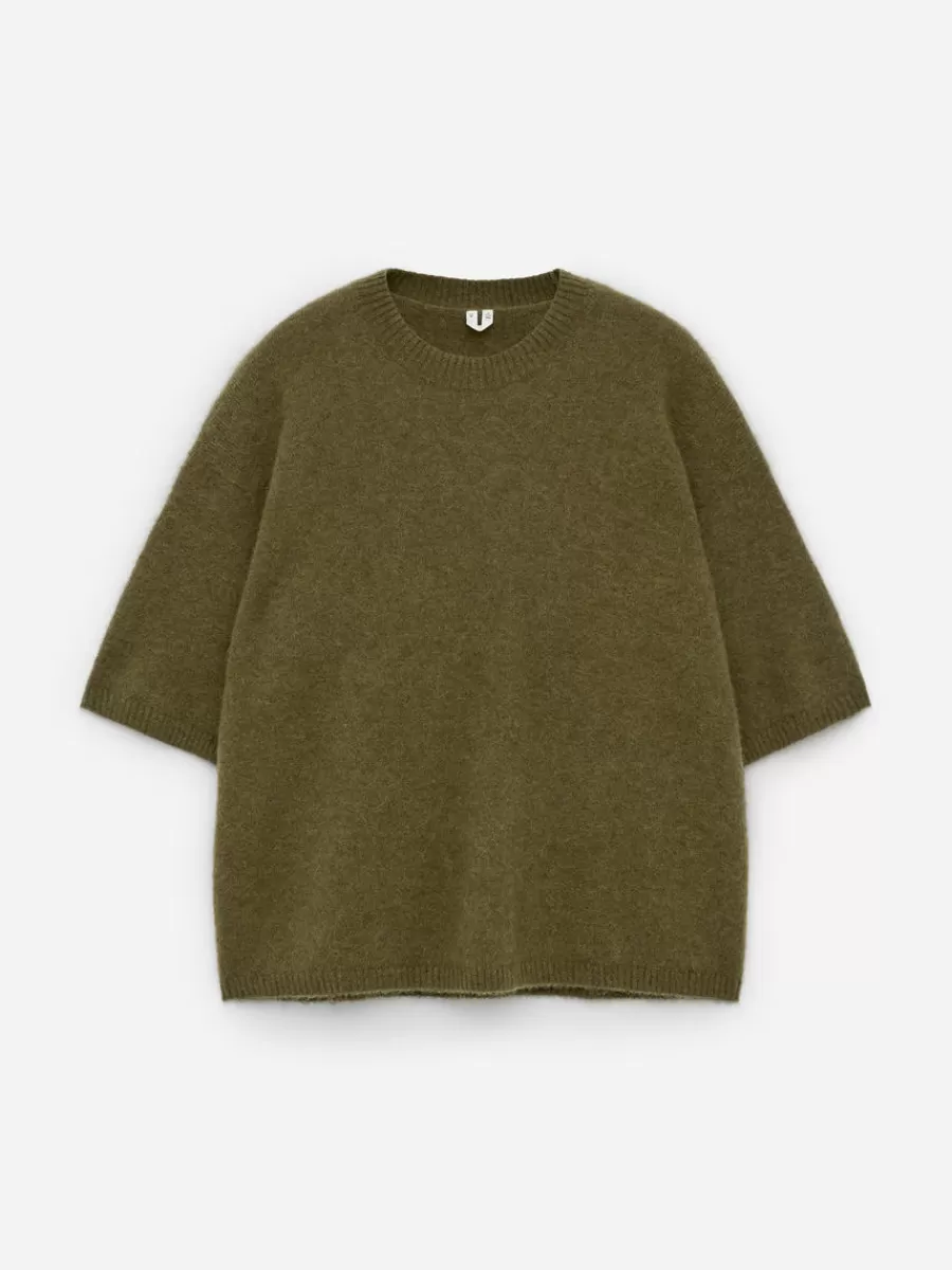 Mailles Et Cardigans-ARKET Pull en mélange de laine et d'alpaga Vert kaki