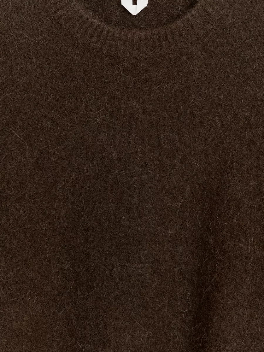 Mailles Et Cardigans-ARKET Pull en mélange de laine et d'alpaga Marron foncé