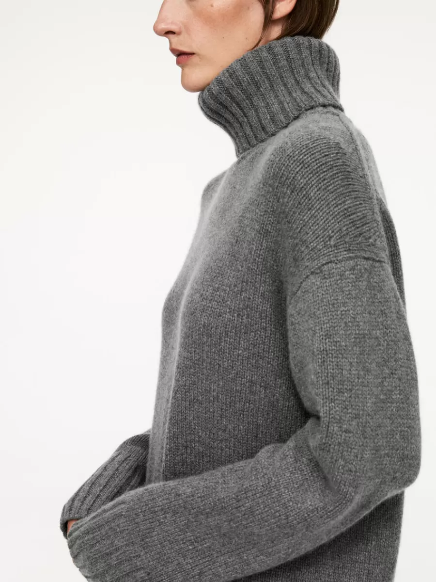 Mailles Et Cardigans-ARKET Pull épais en laine et cachemire Gris foncé