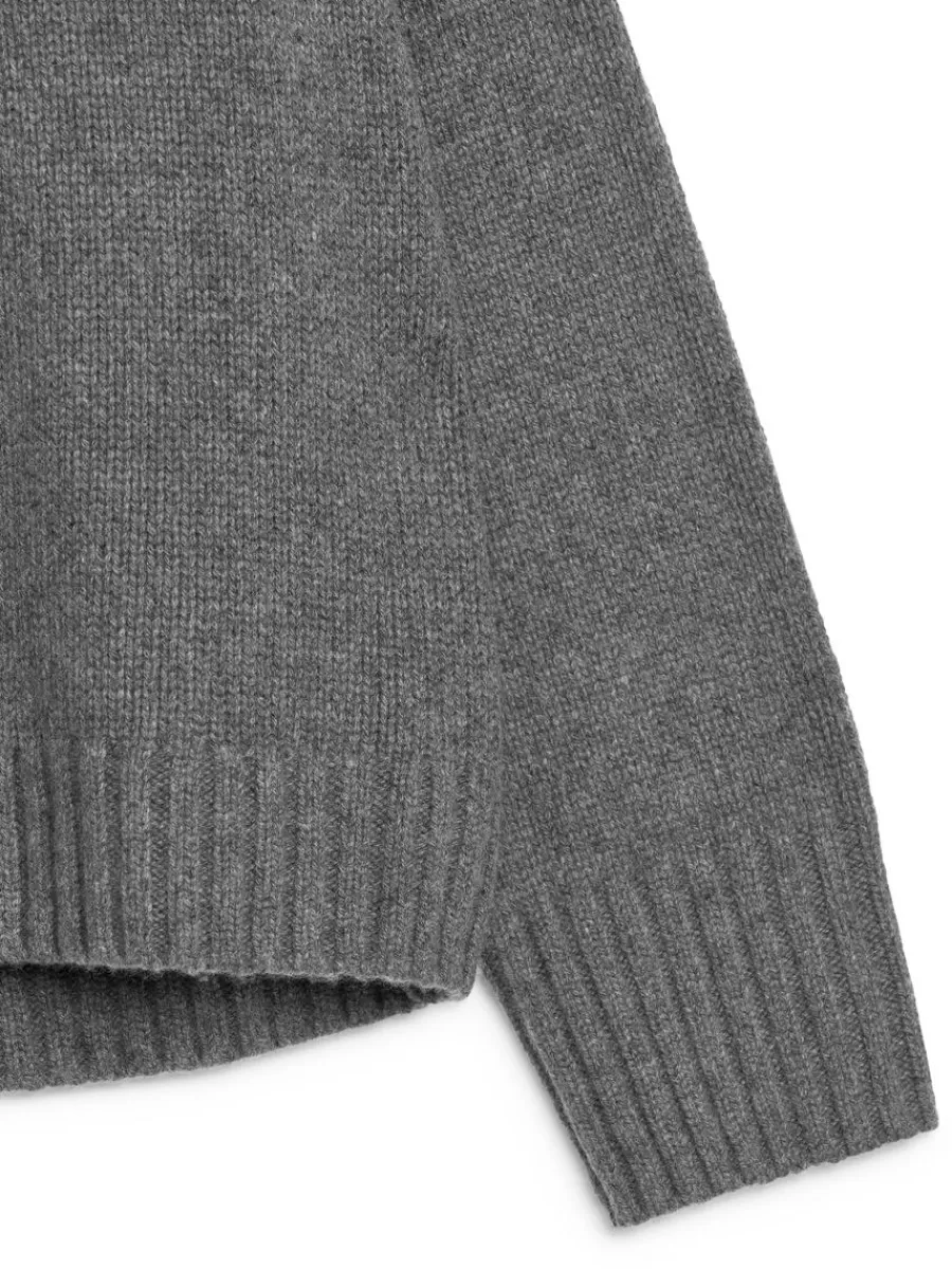 Mailles Et Cardigans-ARKET Pull épais en laine et cachemire Gris foncé