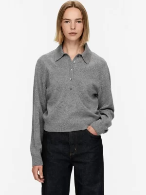 Mailles Et Cardigans-ARKET Pull polo en laine gris