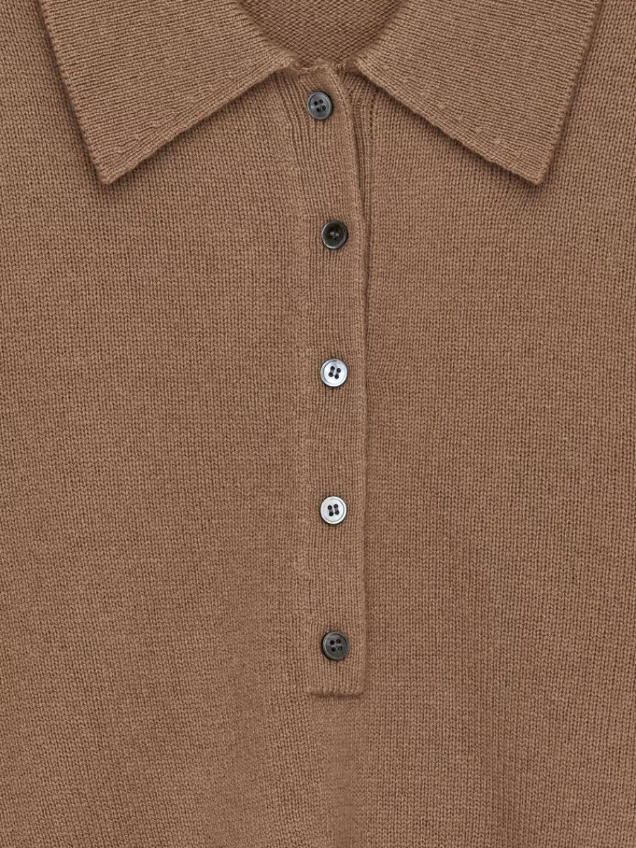 Mailles Et Cardigans-ARKET Pull polo en laine Marron