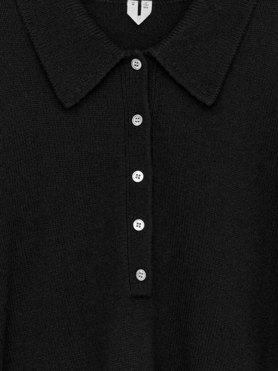Mailles Et Cardigans-ARKET Pull polo en laine Noir