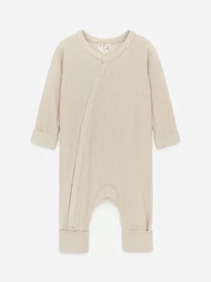 Pyjamas-ARKET Pyjama côtelé lisse pour nouveau-né Beige