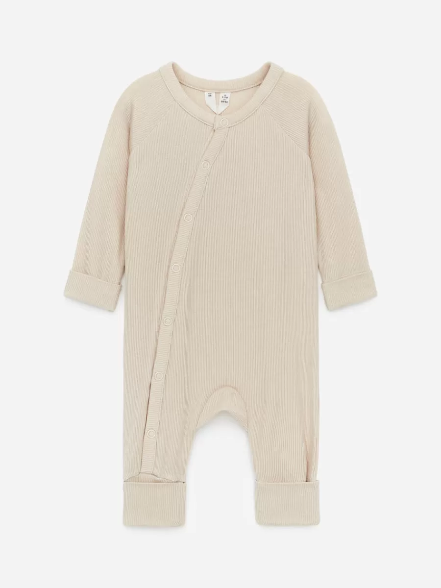 Pyjamas-ARKET Pyjama côtelé lisse pour nouveau-né Beige